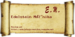 Edelstein Mónika névjegykártya
